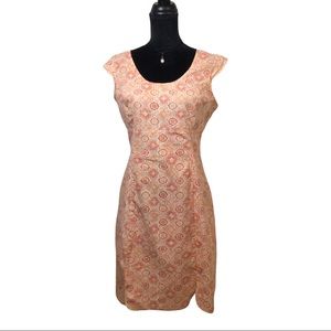 The Territory Ahead Orange Pattern Dress Size:8